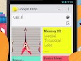 Screenshot van Google Keep.