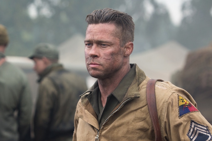 Brad Pitt in Fury.