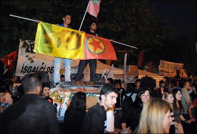 Koerdische separatisten protesteren in Taksim, archiefbeeld 3013.