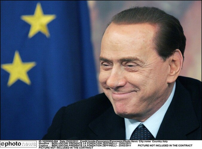 De Italiaanse premier Silvio Berlusconi.
