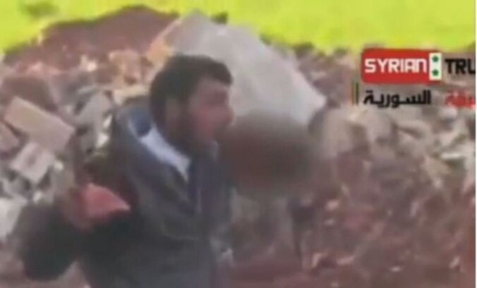 Beeld uit de video van al-Hamad.