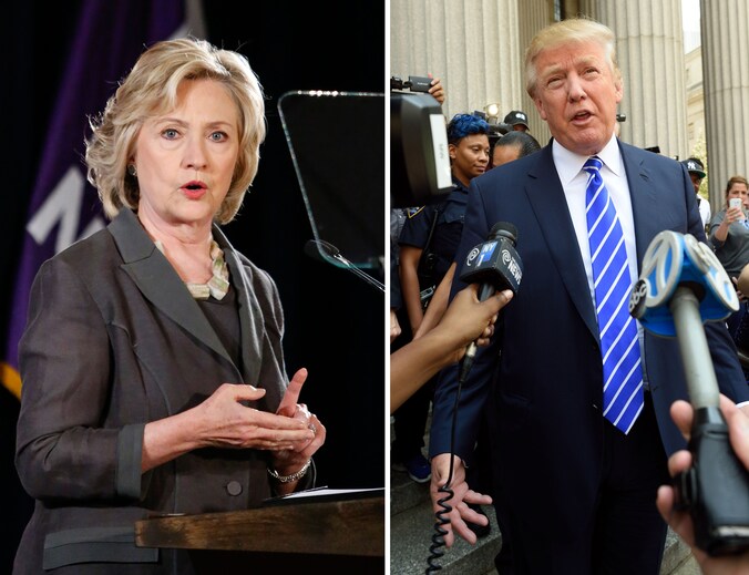 Hillary Clinton verliest bij de Democraten, Trump wint bij de Republikeinen.