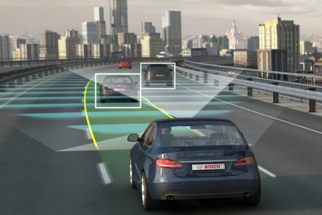 Concept van de 'slimme auto', door het Duitse technologiebedrijf Bosch.