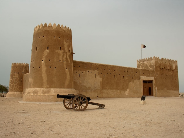 De oude handelsstad al-Zubarah in Qatar.