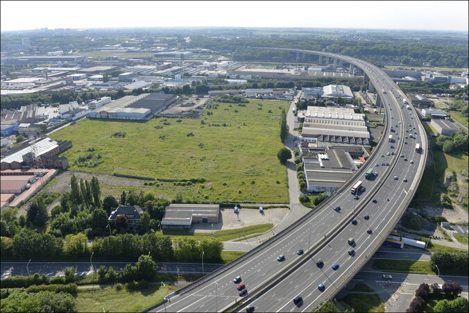 Het viaduct van Vilvoorde waar Uplace zou moeten komen.