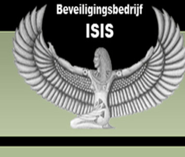 Het logo van beveiligingsbedrijf ISIS uit Nijmegen.