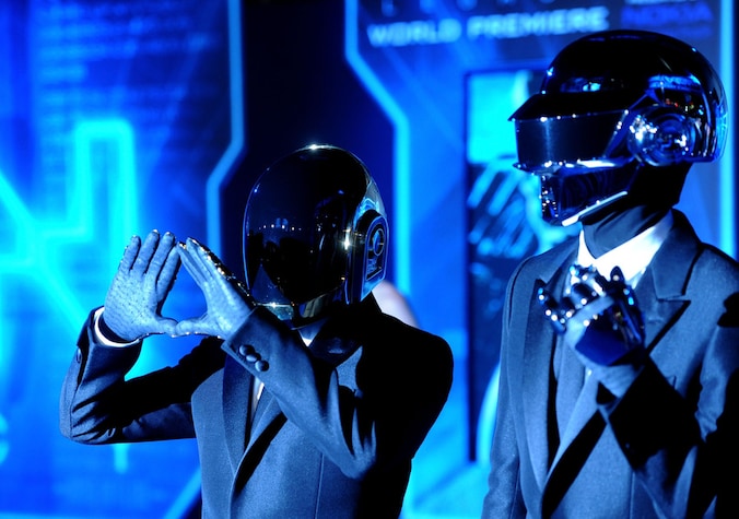 Daft Punk eind december 2012 op de première van 'Tron: Legacy'.