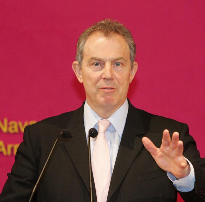 De Britse oud-premier Tony Blair.