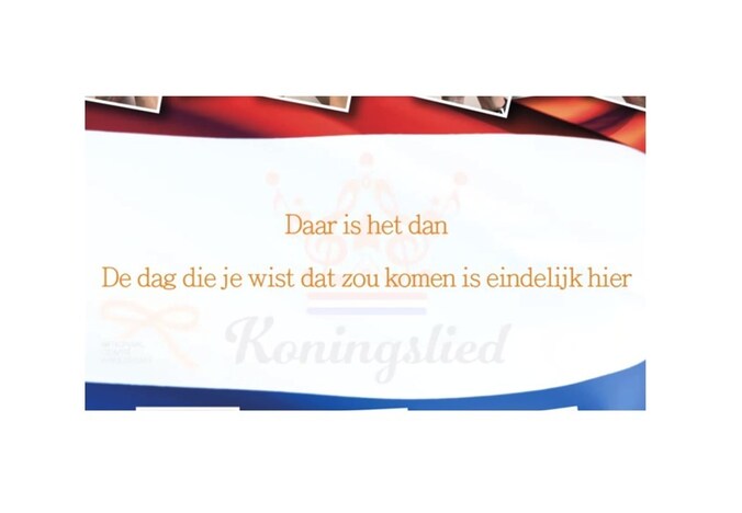 'De dag die je wist dat zou komen is eindelijk hier', een van de meest bekritiseerde strofen uit het Koningslied.