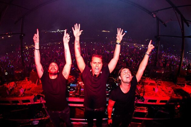 Swedish House Mafia tijdens hun afscheid op 2012 op Tomorrowland.