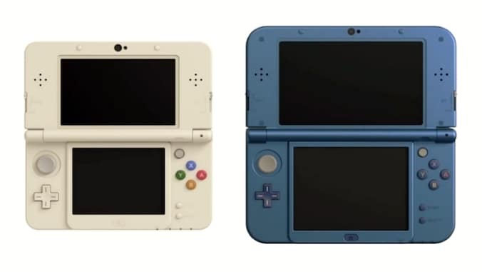 De New Nintendo 3DS en de New Nintendo 3DS XL, twee basismodellen die deze keer tegelijkertijd op de markt komen.