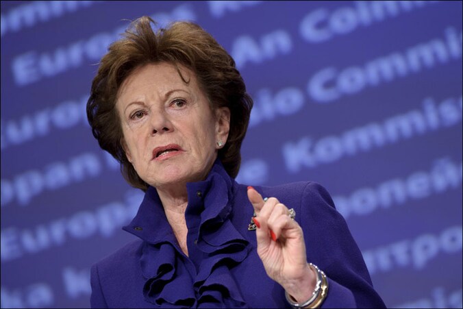 Europees commissaris Neelie Kroes.