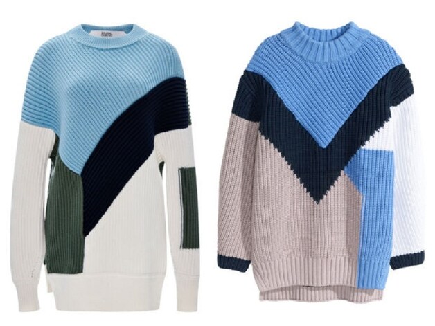 Links: Prabal Gurung, rechts: H&M