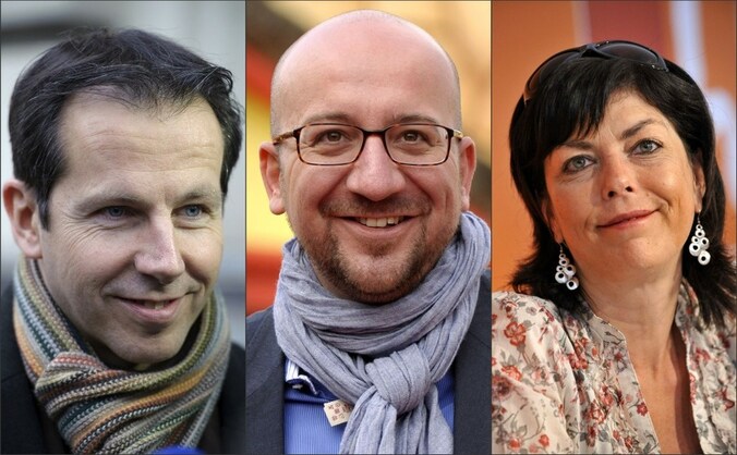 Jean-Michel Javaux, Charles Michel en Joëlle Milquet.