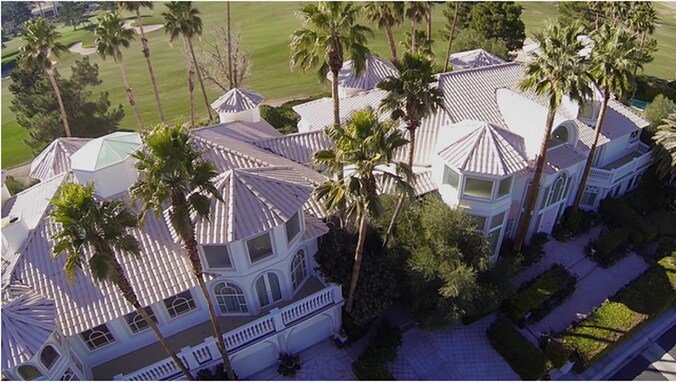 De bewute villa in Las Vegas.