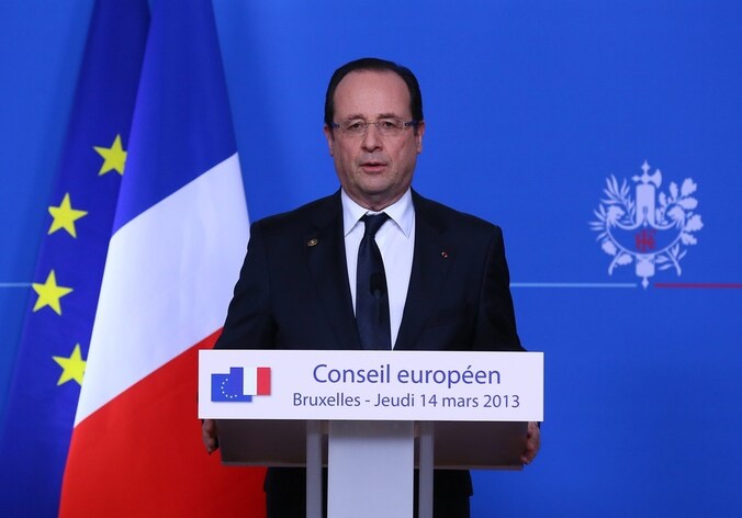 De Franse president Francois Hollande.