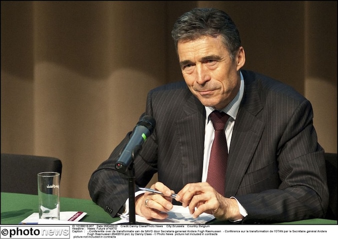 Anders Fogh Rasmussen, secretaris-generaal van de NAVO.