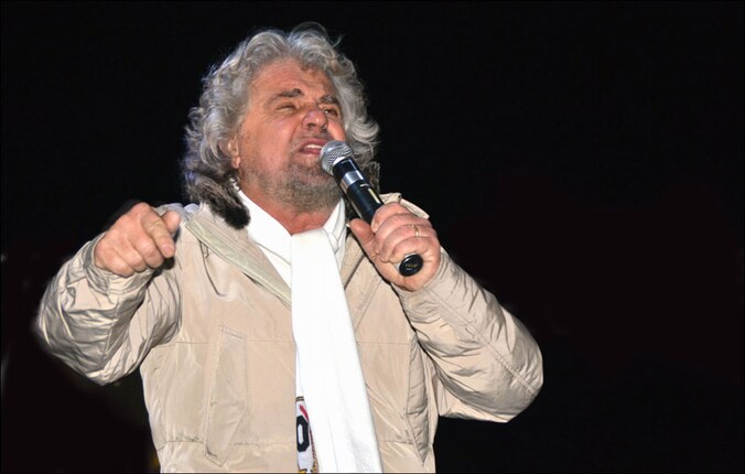 Grillo noemt Bersani een "sprekende dode" die maar beter naar huis kan gaan.