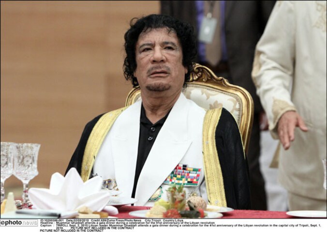 Kolonel Kadhafi.