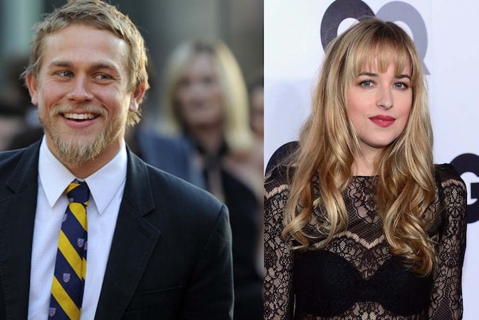 Charlie Hunnam en Dakota Johnson zullen de hoofdrollen in Fifty Shades of Grey op zich nemen.