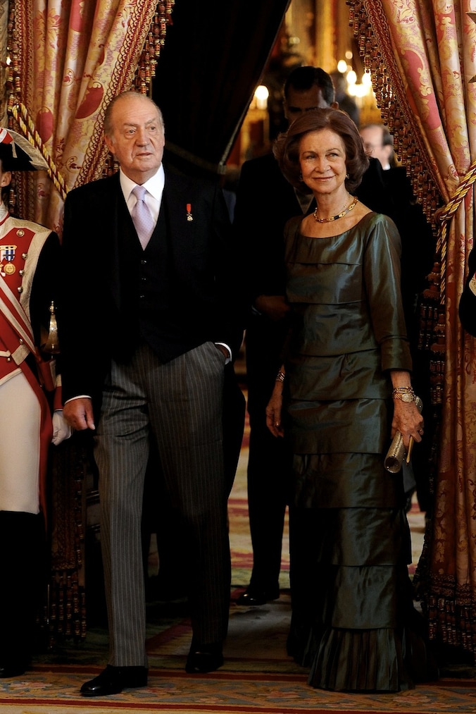 De Spaanse koning Juan Carlos en echtgenote Sofia