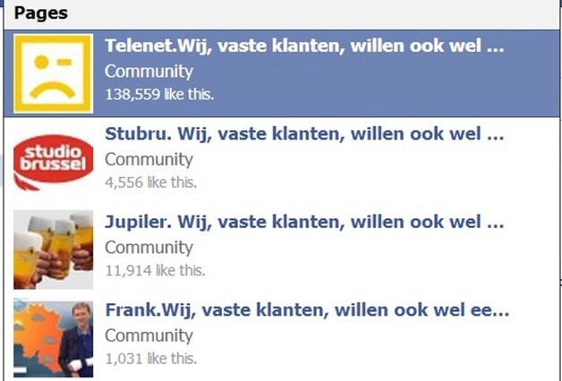 De protestpagina op Facebook blijft ondertussen groeien en kreeg zelfs al een paar spin-offs.