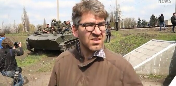 De gegijzelde Vice-journalist Simon Ostrovsky.