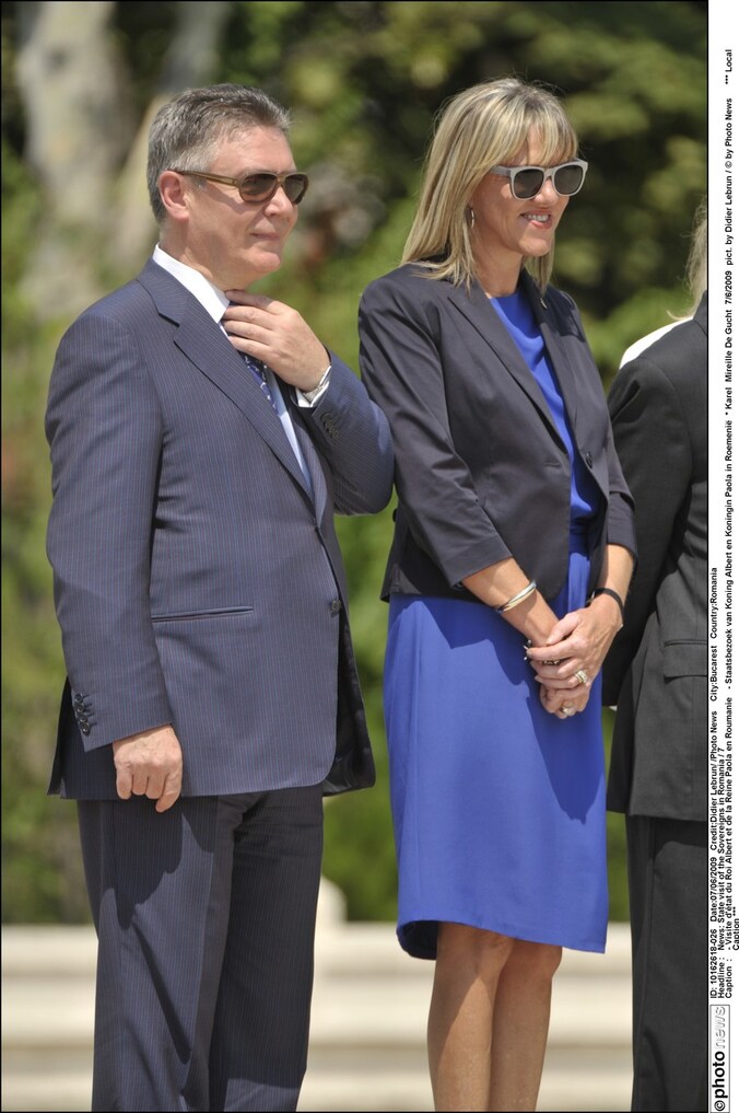 Karel De Gucht en zijn vrouw Mireille Schreurs.