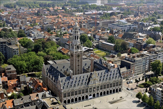 De universiteitsbibliotheek van Leuven.
