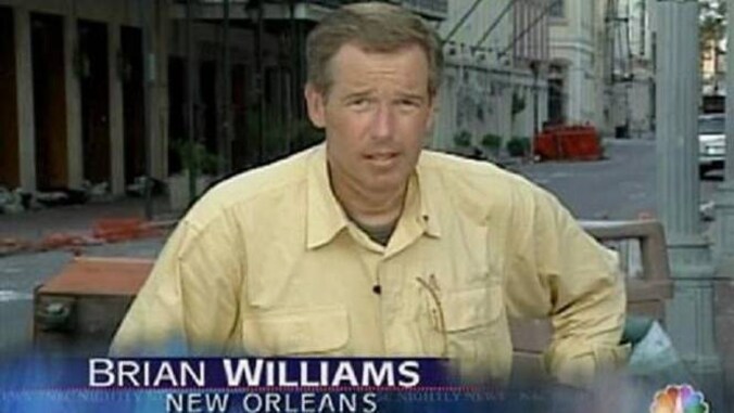 Brian Williams in 2005 aan het werk in New Orleans.