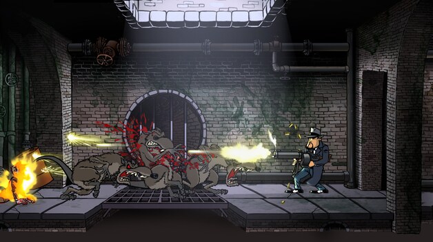 De op handen zijnde game 'Guns, Gore &amp; Cannoli'