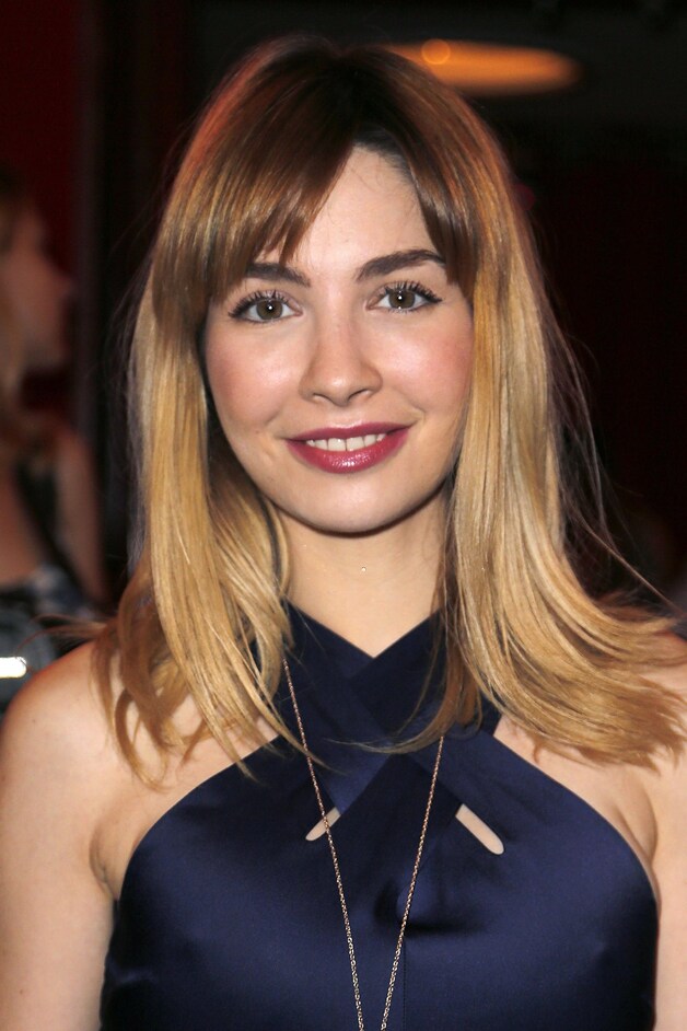 Franse actrice Alix Benezech op de Parijse modeweken