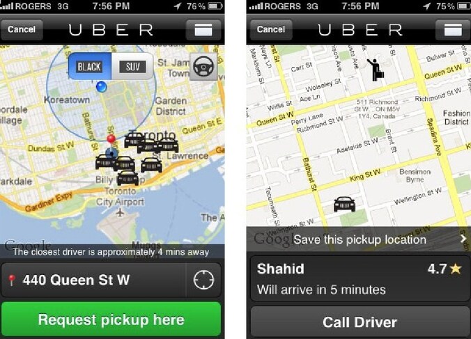 Met de app van Uber beslis je zelf welke auto je moet komen oppikken