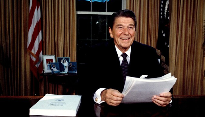 Hemler had genoeg van president Reagan (foto).
