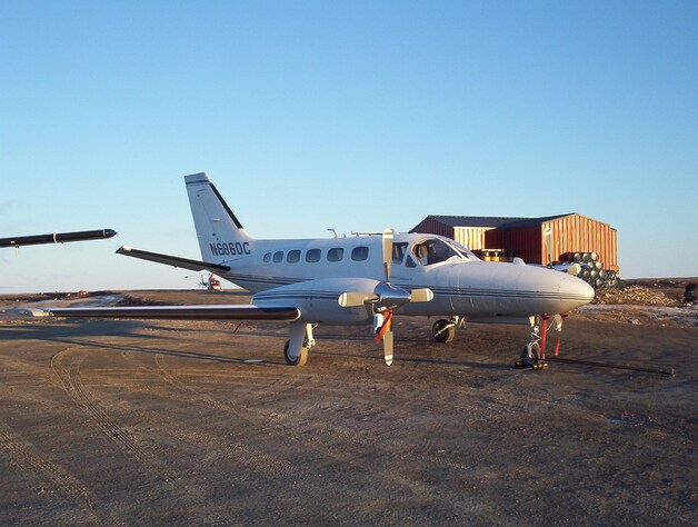 Een Cessna 441.