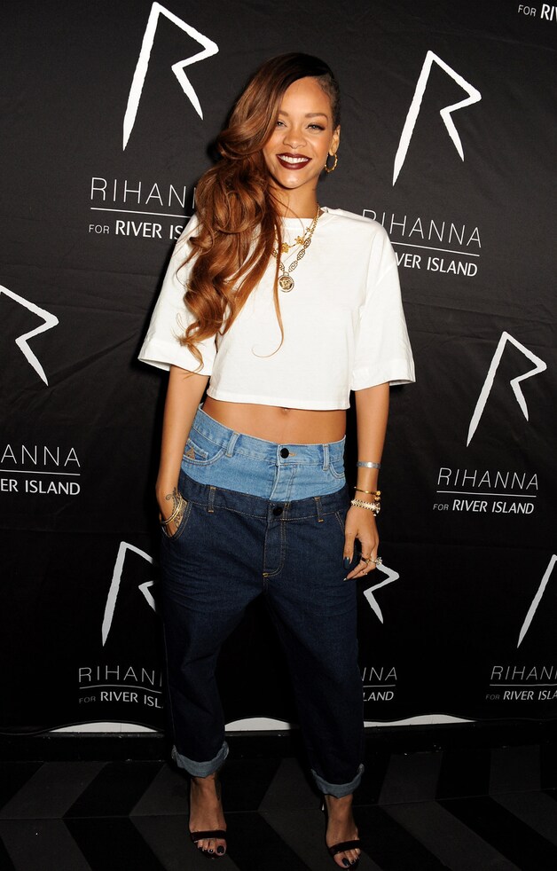 Rihanna op de lancering van haar eerste collectie.