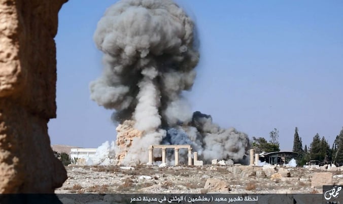Tempel in Palmyra opgeblazen door IS.