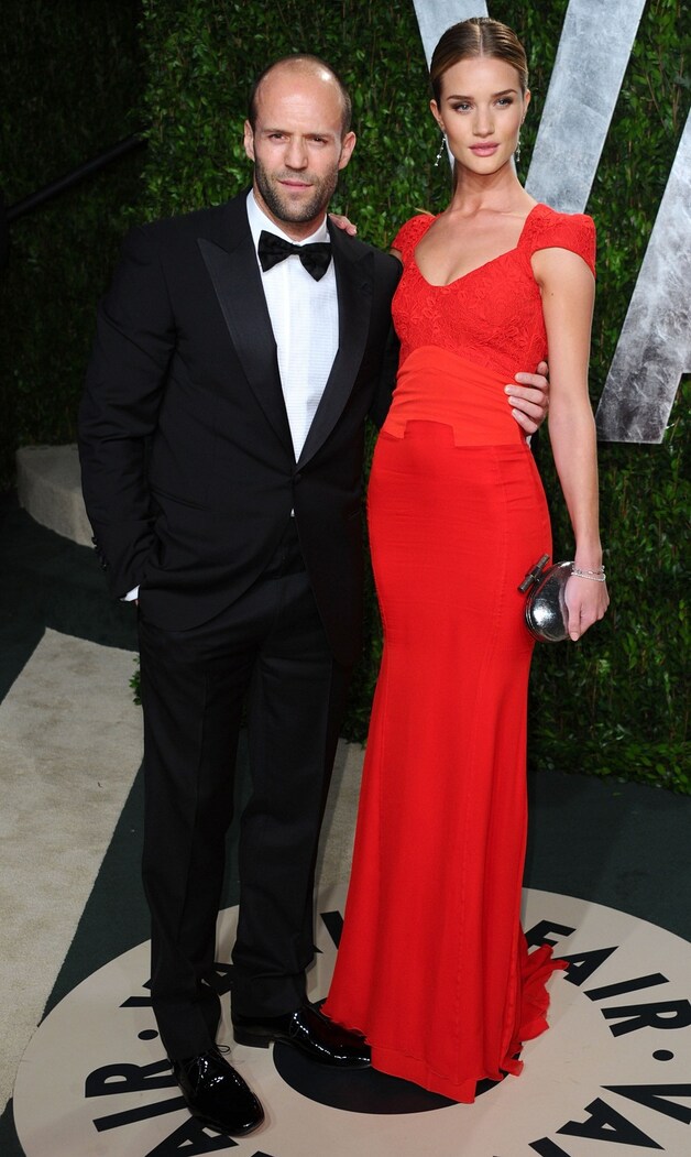 Statham en Rosie Huntington-Whiteley.