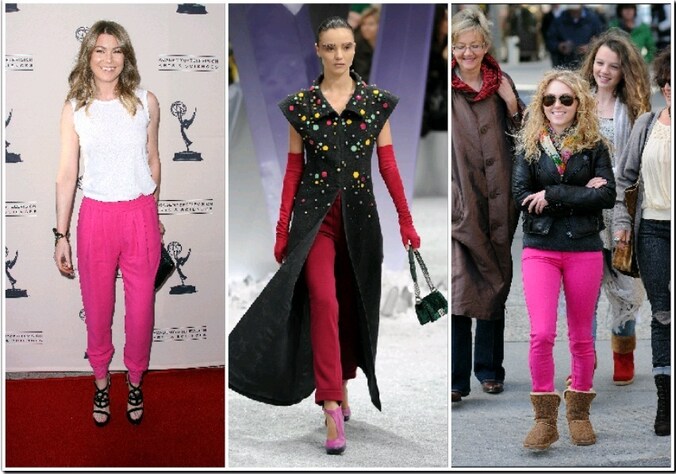 Ellen Pompeo en AnnaSophia Robb dragen de broek, die ook op de catwalk werd gespot.