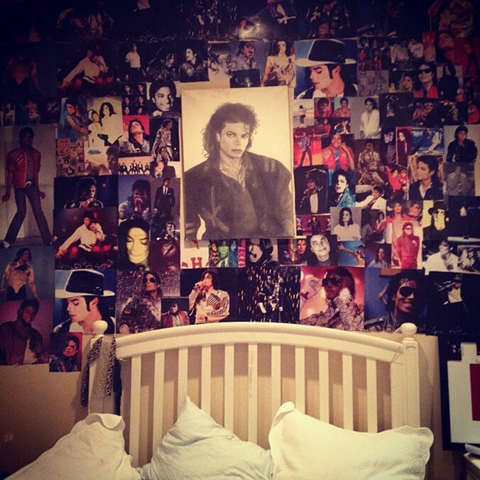 De collage van Paris als eerbetoon aan haar overleden vader Michael. © Twitter @ParisJackson