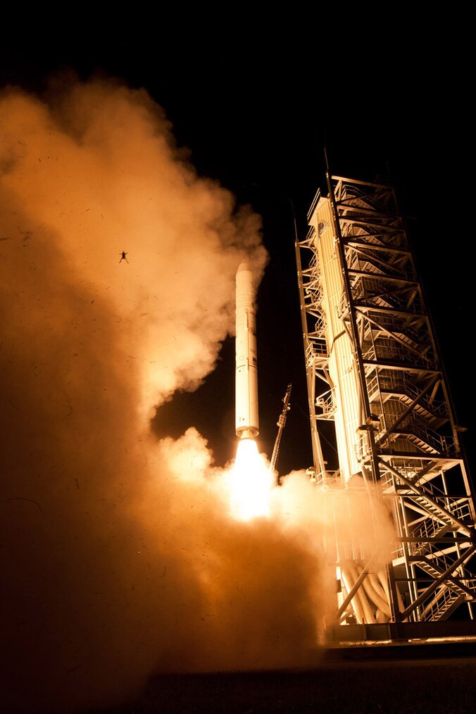 Een kikker wordt gelanceerd door de NASA-raket.