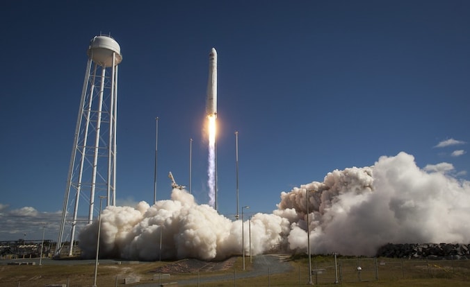 Een lanceerstation van NASA in Virginia.