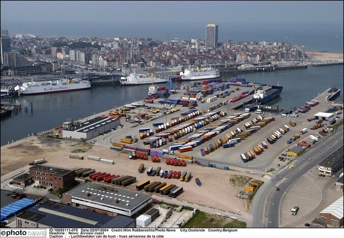De haven van Oostende.