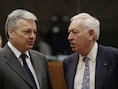 Minister van Buitenlandse zaken Didier Reynders met zijn Spaanse collega Jose Manuel Garcia-Margallo.
