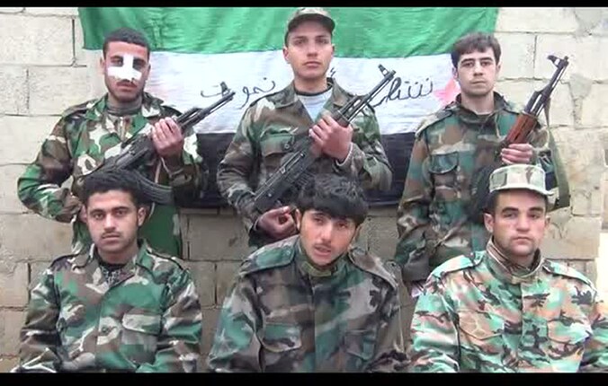 Rebellen in Homs.