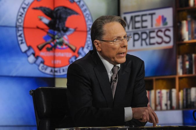 Wayne LaPierre bijt van zich af.