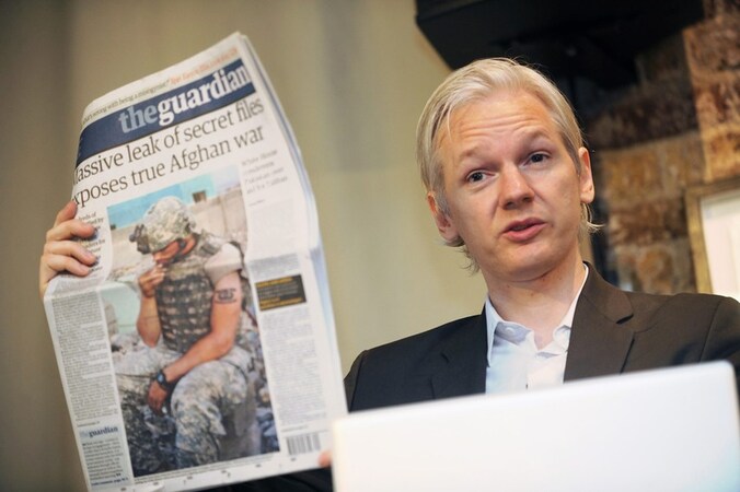 Julian Assange, de oprichter van WikiLeaks.