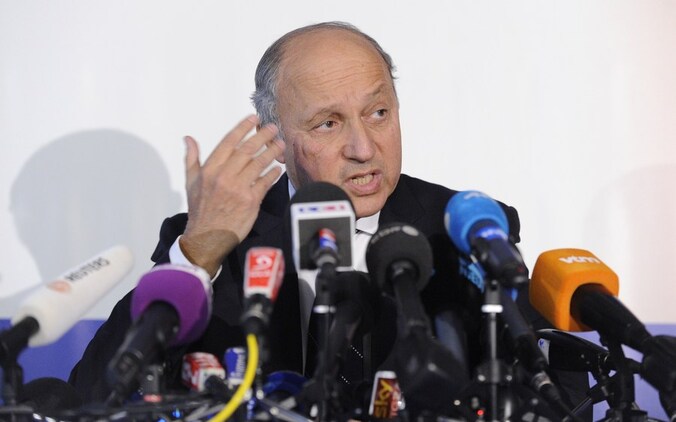 De Franse minister van Buitenlandse Zaken, Laurent Fabius.