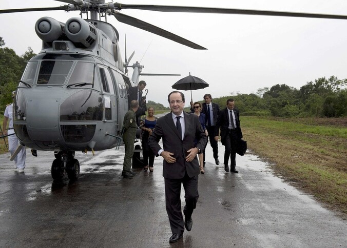 De Franse president François Hollande.