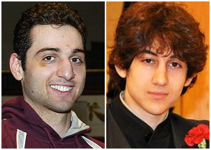 Tamerlan Tsarnaev (links) met zijn broer Tjokhar.